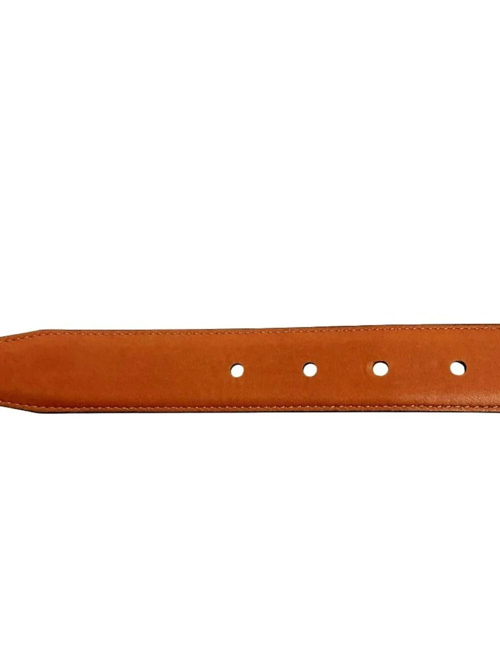 Geoffrey Beene Genuine Leather Dress Belt Mens 40/100 Black With Silver Buckle N